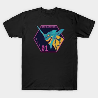 Vintage Neon Genesis Evangelio T-Shirt